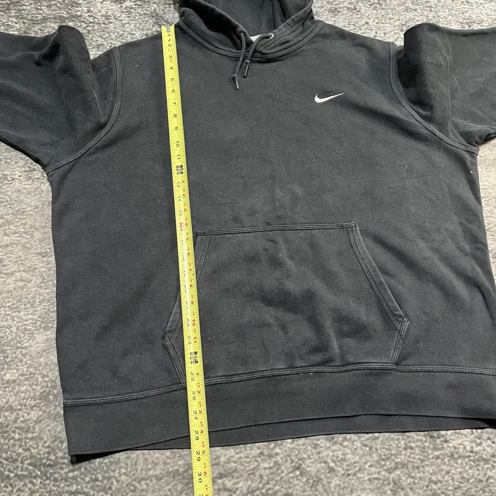 Nike Hoodie Mens XXL Black Pullover Sweatshirt‎ Mini Swoosh Vintage Y2K